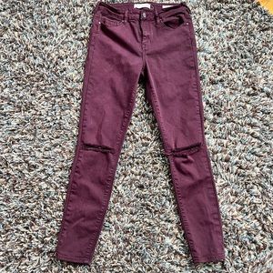 Bullhead Hi Rise Ripped Jeans